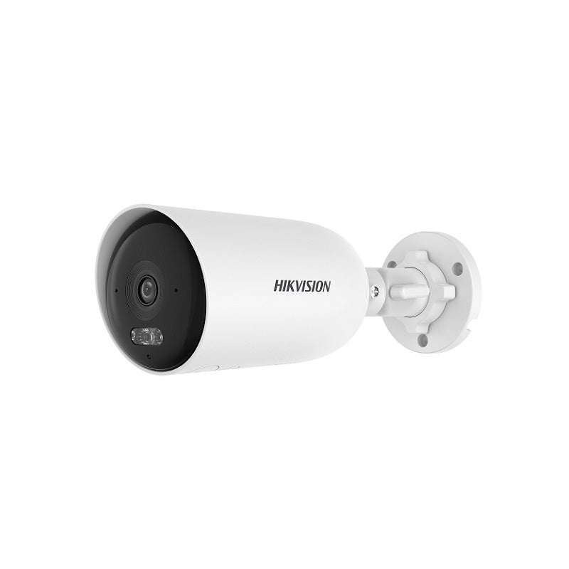 Cámara IP Bullet Hikvision, 4G LTE, 2.8mm, 4MP FHD, IR 30m, Smart Hybrid Light, audio bidireccional, IP66, Plástico