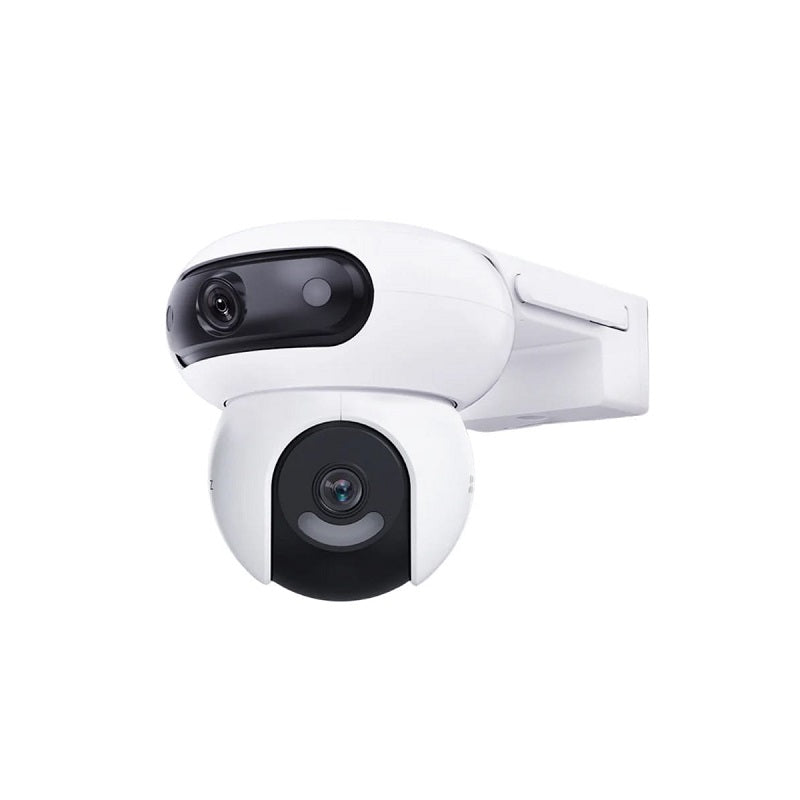 Cámara PT IP WiFi EZVIZ H90 Dual, 4MP 2K+, Lente 2.8mm y 6mm, visión 360°, Audio bidireccional, IR 30M, VN a color, IP65, MSD Hasta 512GB