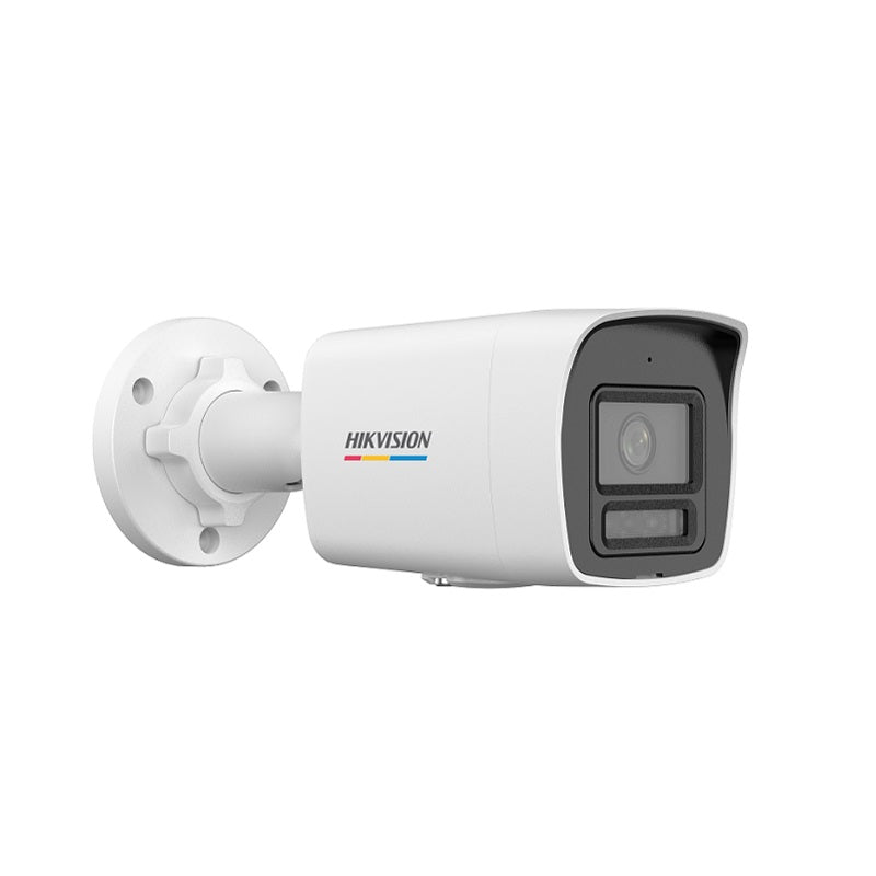 Cámara IP Bullet Hikvision, POE, 2.8mm, 6MP 3K, IR 30M, ColorVu 3.0, Micrófono, IP67, Metal/Plástico