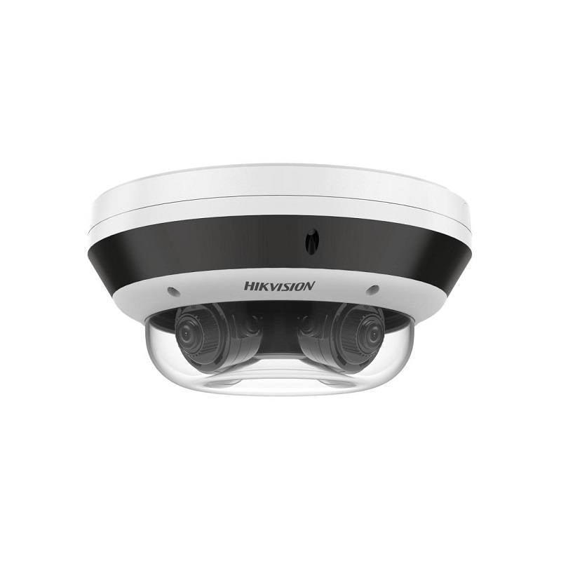 Cámara IP Domo Hikvision, Poe, 4MP, 2.8-8mm, PanoVu Multisensor 360° de 4 direcciones, IR 30m, MSD hasta 1TB, IP67, IK10
