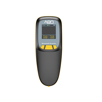Lector de codigo de barra y QR portátil AON, MS-155 2D, conexión inalámbrica 2.4G y Bluetooth, Negro