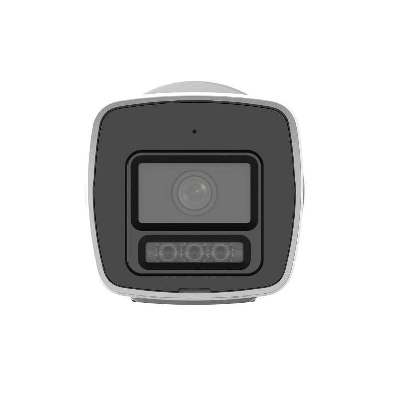 Cámara IP Bullet Hikvision, POE, 2.8mm, 6MP, IR 30M, Indoor, ColorVu, Micrófono, IP67, Plástico
