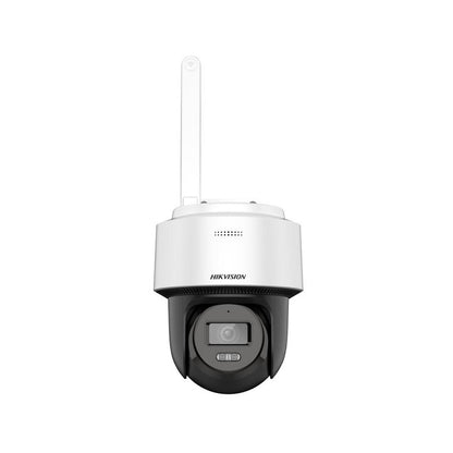 Cámara IP Mini PT Hikvision, 2.8mm, 4MP, Smart Hybrid-light, IR 25m, Micrófono, IP66, WDR, MSD hasta 512GB, Plástica, requiere NVS.