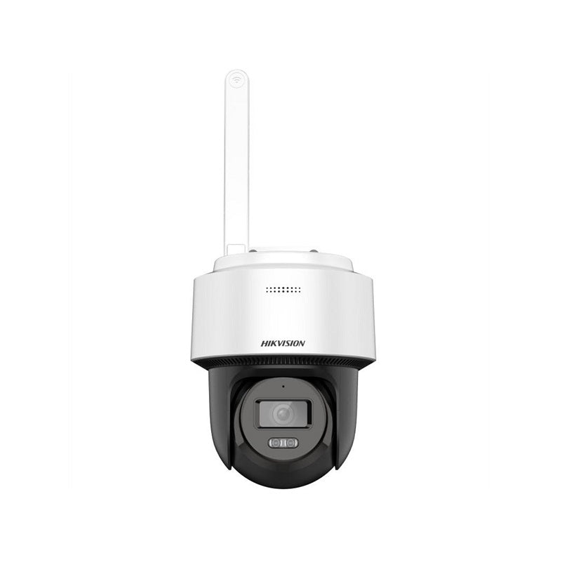 Cámara IP Mini PT Hikvision, 2.8mm, 4MP, Smart Hybrid-light, IR 25m, Micrófono, IP66, WDR, MSD hasta 512GB, Plástica, requiere NVS.