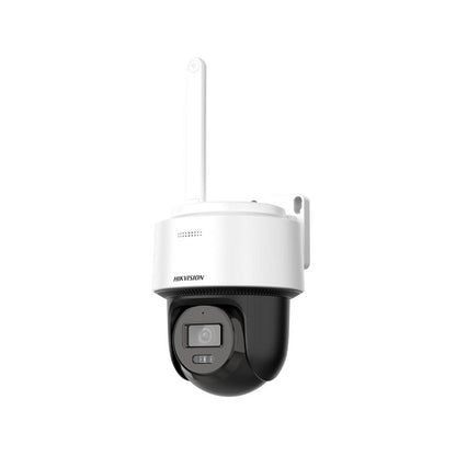 Cámara IP Mini PT Hikvision, 2.8mm, 4MP, Smart Hybrid-light, IR 25m, Micrófono, IP66, WDR, MSD hasta 512GB, Plástica, requiere NVS.