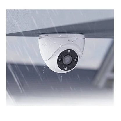 Camara Domo IP WiFi EZVIZ, H4 3MP 2K 2.8mm, IR 30m, IP67, Micrófono, MicroSD Hasta 512GB, Visión Nocturna A Color