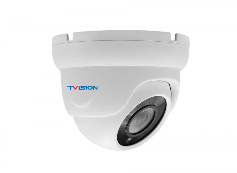 Camara IP Domo T-VISION 5MP 4K, IR 20m, 3.6mm, Ranura para tarjetas SD hasta 512gb, IP67 Waterproof Metal, POE