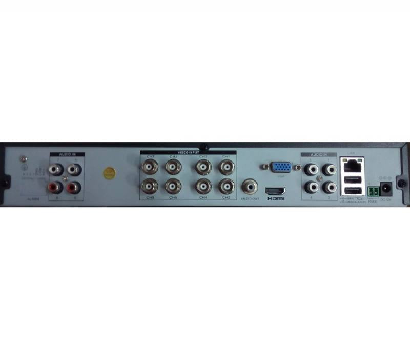 XVR T-Vision 8CH H264 5EN1 AHD/TVI/CVI/Analog/IP 1080P, HDMI/VGA, 8CH AUDIO, P2P