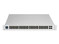 Switch Ubiquiti USW-PRO-48-POE de 48 Puertos, Gigabit, RJ45, 4x10G SFP+, 1 puerto CC USP RPS, Suministro PoE 600W