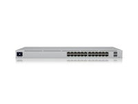 Switch Ubiquiti Unifi 24 Puertos USW-PRO-24-POE, 2 Puertos 1/10G SFPP, PoE+ (400W)