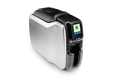 Zebra Impresora de Credenciales ZC300 Dual Sided US Cord USB & Ethernet KIT que Incluye Windows Driver CardStudio 2.0 (Standard) SW de diseño 200 PVC tarjetas YMCKOK ribbon ( para 200 imágene